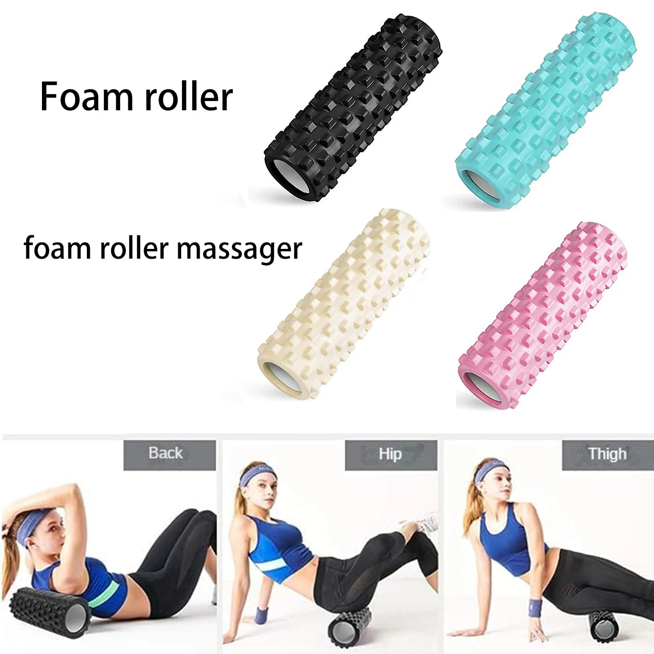 33*14cm Yoga Column Foam Axis Massage roller Muscle Back Muscle MassageThe grid Back training set shipping