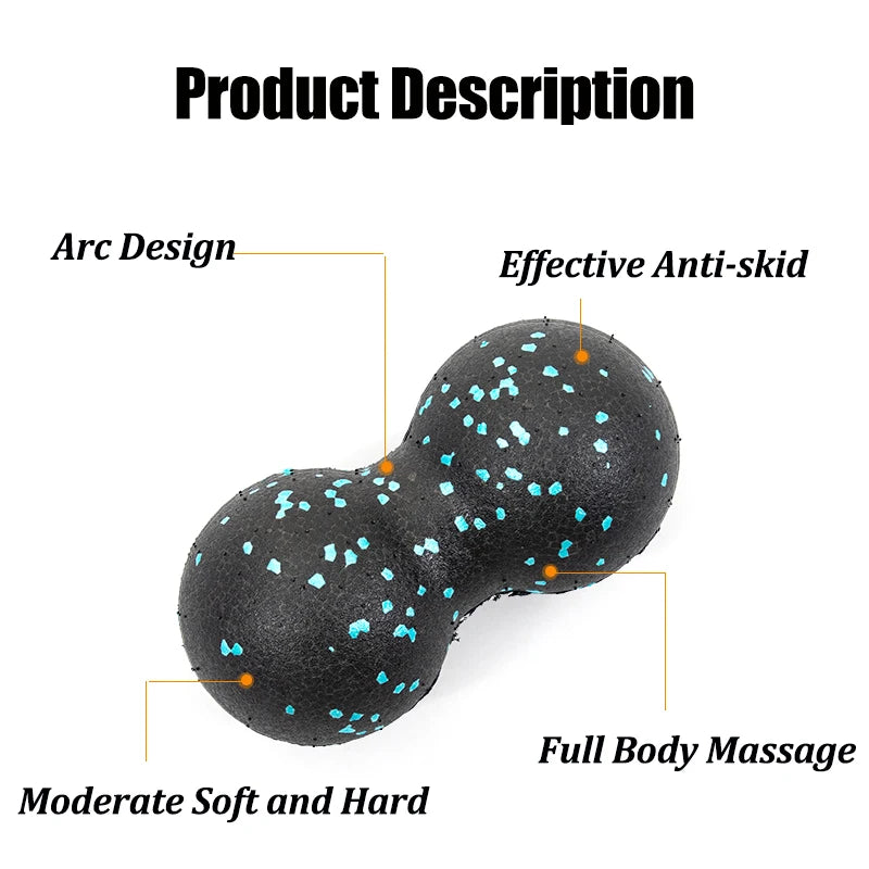 Yoga Massage Ball Fitness Lacrosse Myofascia Ball High Density Muscle Relaxation Body Relieve Pain Exercise Double Massage Ball