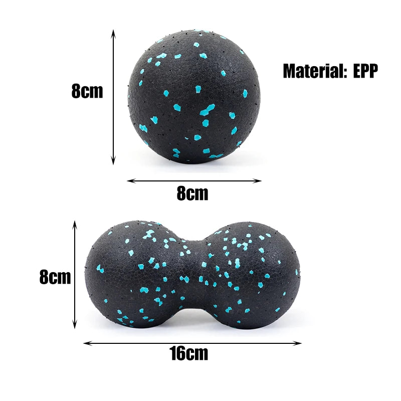 Yoga Massage Ball Fitness Lacrosse Myofascia Ball High Density Muscle Relaxation Body Relieve Pain Exercise Double Massage Ball