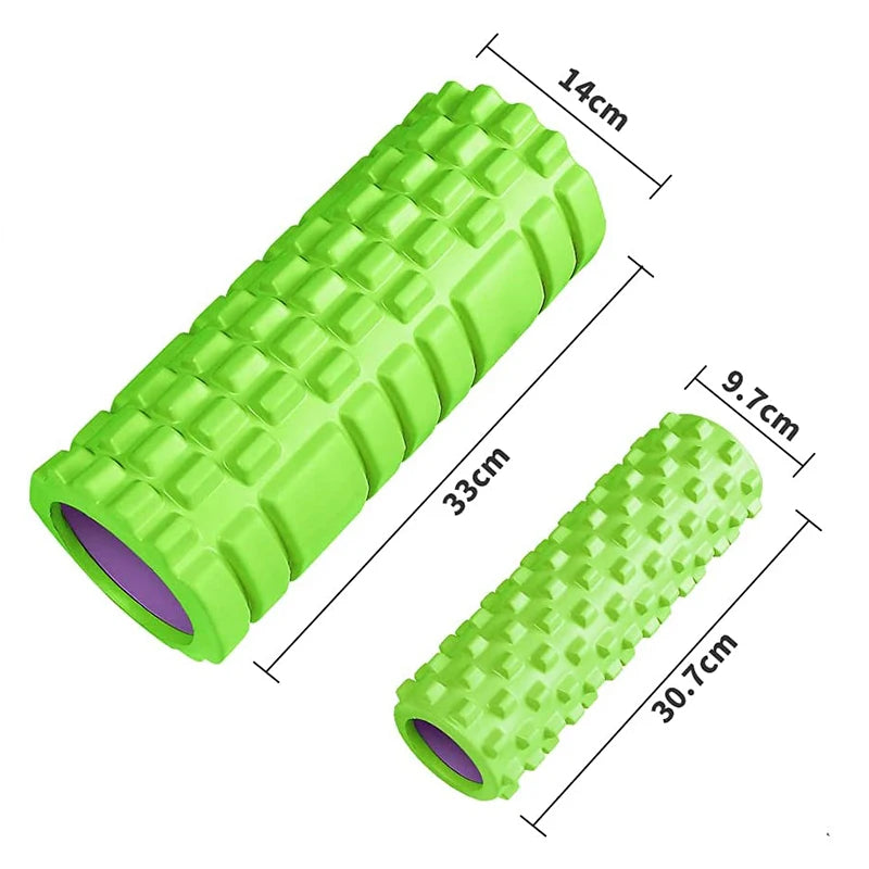 33*14cm Yoga Column Foam Axis Massage roller Muscle Back Muscle MassageThe grid Back training set shipping
